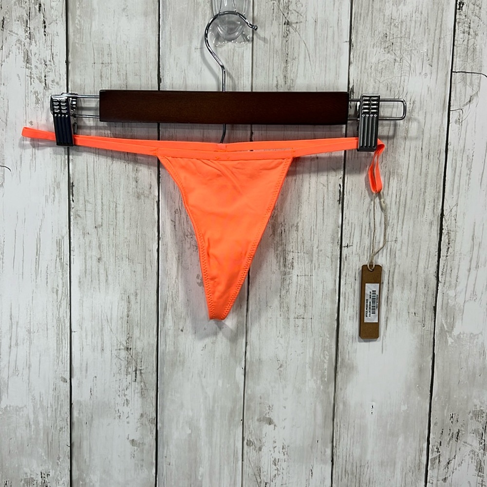 SKIMS Micro G String Thong Fits Everybody Neon Orange Size 2X NEW